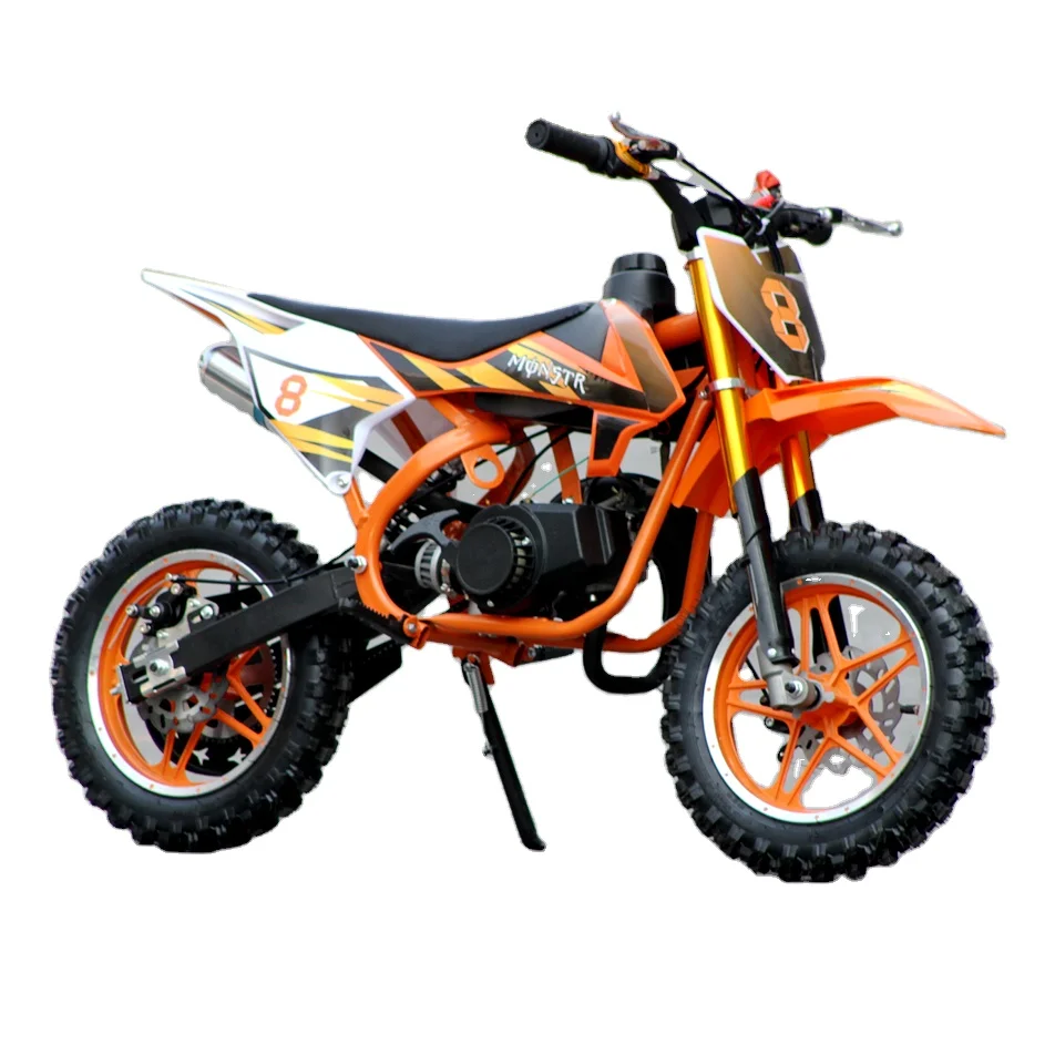 Modern design 2 stroke mono shock rear fork petrol power kids bike mini motorcycle  Mini dirt bike 49cc