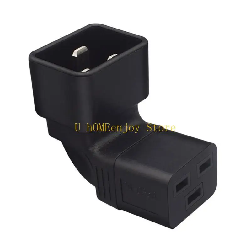 B0KF C20 to IEC320-C19 Power Adapter 3Pin Terminals Socket Adaptor Male to Female