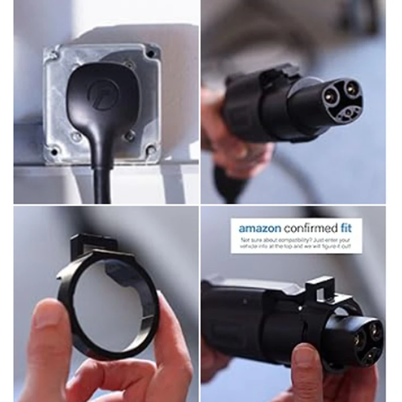 محول بلاستيك أسود لتيسلا جين 2 ، نيما 14-50 ، شاحن محمول متنقل ، يتصل بـ 32 أمبير ، أو V ، أو V ، أو V ، أو US ، 1