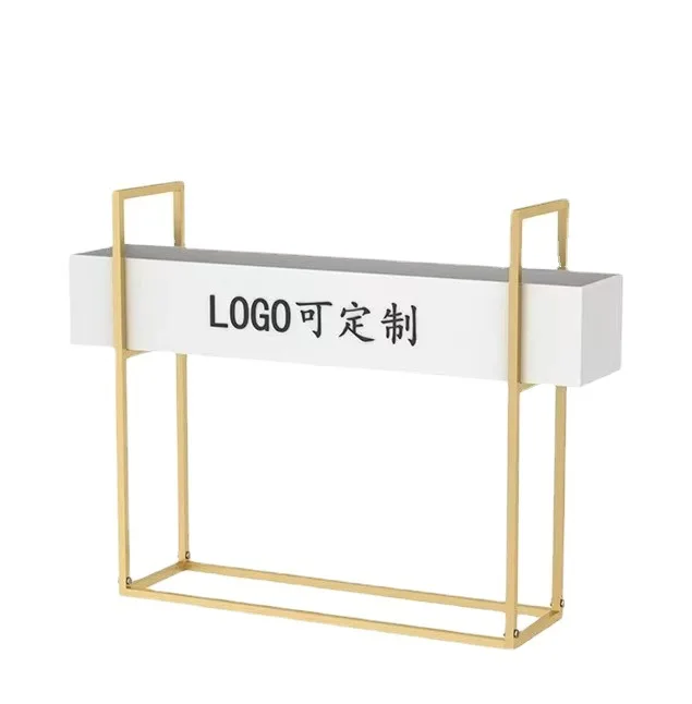 

Simple rectangular shopping mall outer pendulum planting wrought iron flower box flower stand partition outdoor