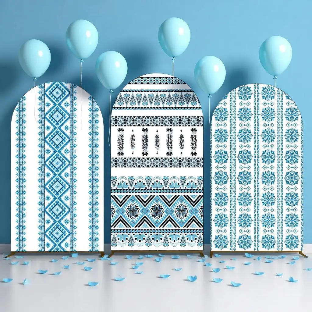 Boho Style Arch Cover Backdrop for Kids Birthday Party Wedding Maternity Baby Shower Decor Arch Stand Cover Photo Background