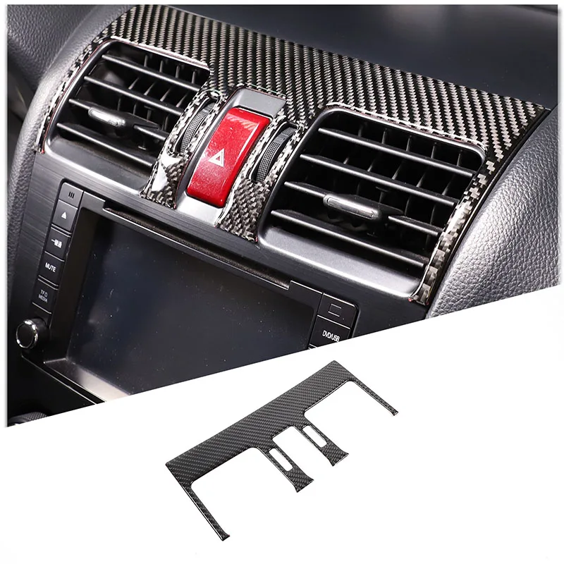 

Для Subaru Forester 2013-2018 автомобильный центральный воздуховыпускной отверстие декоративная рамка из мягкого углеродного волокна автомобильные аксессуары для интерьера