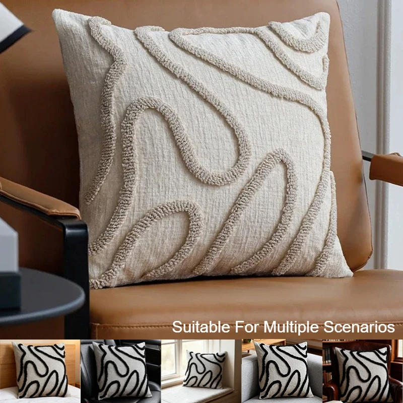 

Bohemian Style Pillowcase Suitable for Living Rooms and Sofas Multi Colored Geometric Combination Pillowcase for Home Decoration