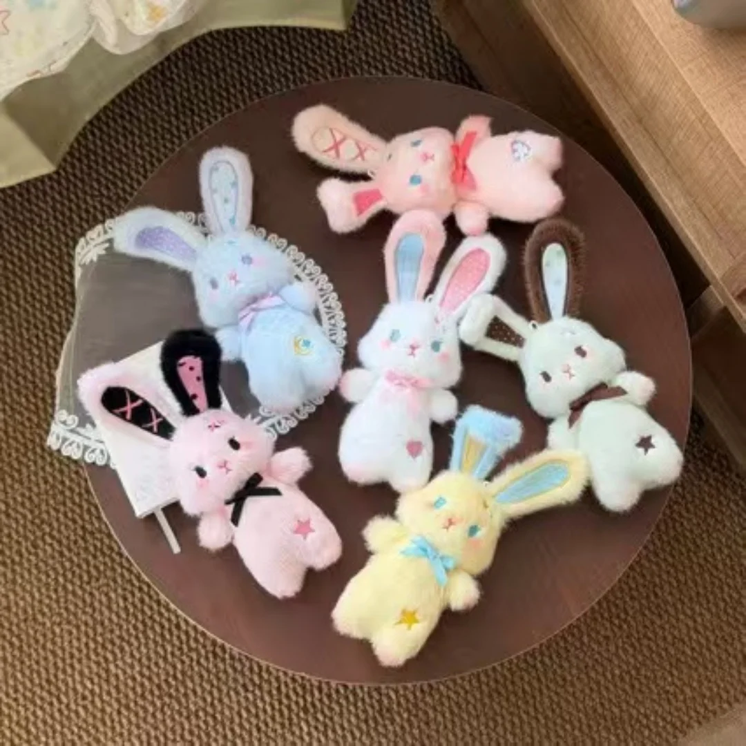 Soft Rabbit Keychain Miniature Size Multi Colors Astrology Bunny Keychain Premium Cotton Lightweight Kawaii Pendant