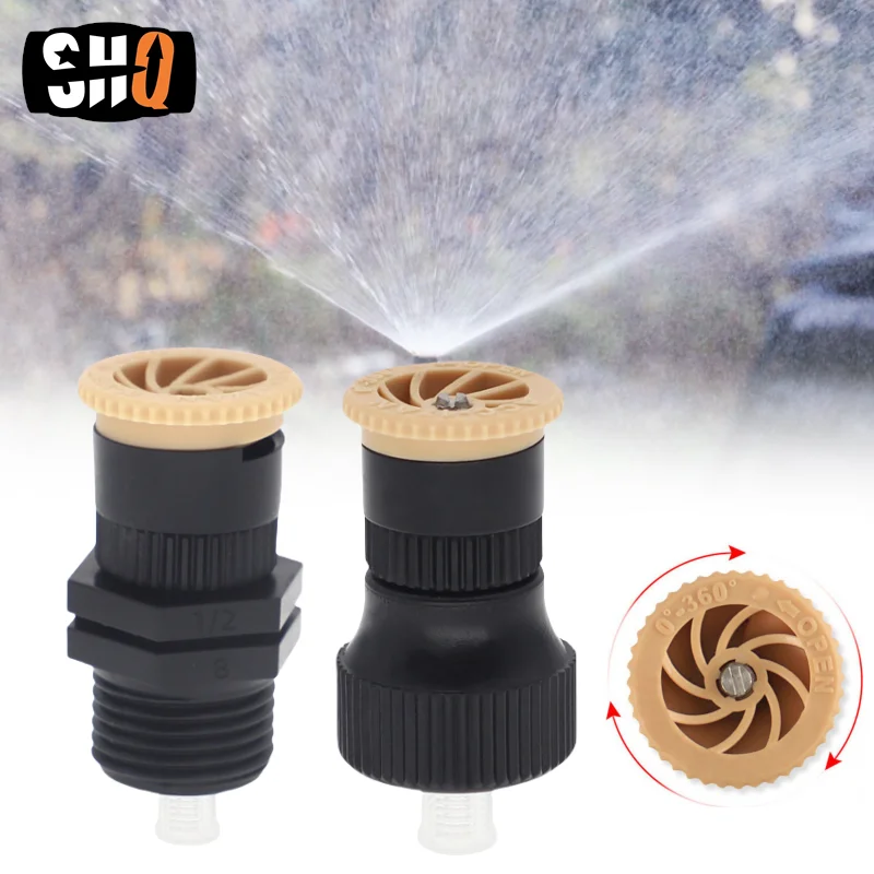 

Water Sprinkler 1/2 Inch Thread Plastic 0-360 Degrees Adjustable Farm Garden Lawn Watering Irrigation Nozzle Male/Female Wire