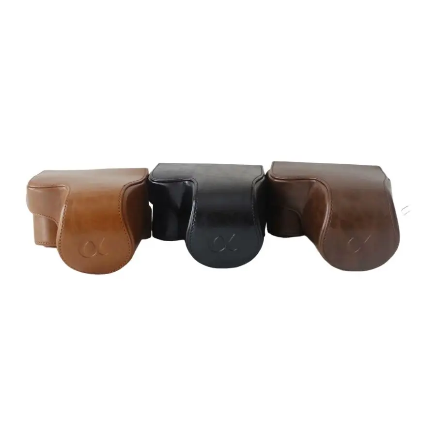 Camera Video Bag Case PU Cover Fits for Sony ILCE-6400 A6400 ILCE-6300 A6300 ILCE-6000 A6000 Digital Cameras