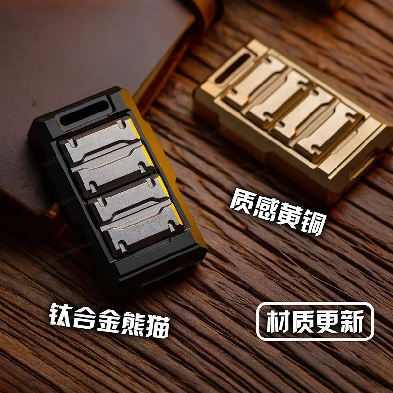 For Rampart Push Slider Stainless Steel Metal Popping Fidget Toy Stress Relief Hand Slider