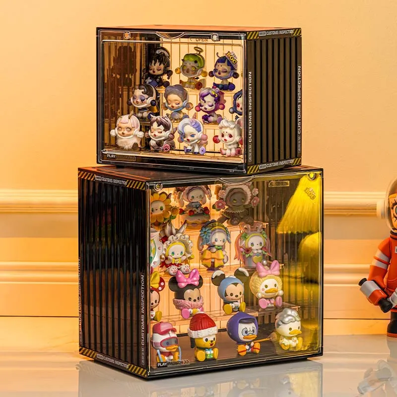 Magnetic Bubble Matt Blind Box Storage Box Acrylic Doll Display Cabinet Dust proof Doll Handheld Display Shelf