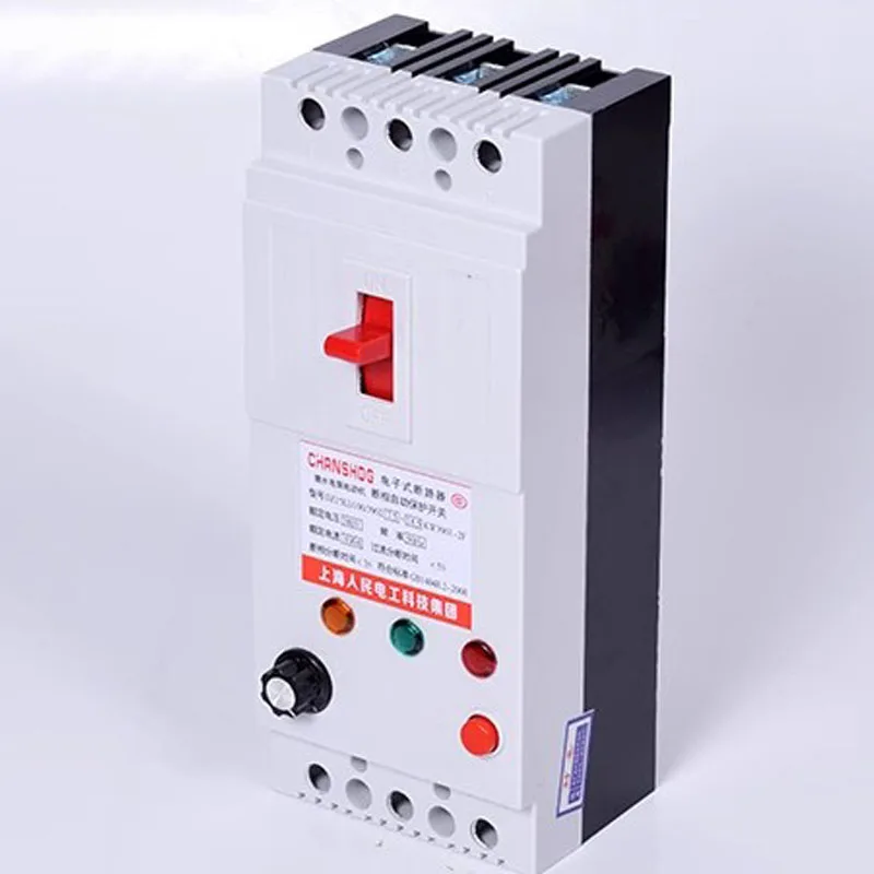 Phase Loss Protector Three-phase Submersible Pump Protector 380V Circuit Breaker Switch Motor phase-breaking Leakage