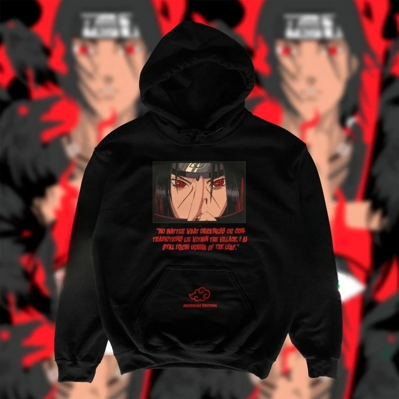 

Unisex Oversize Naruto Itachi Sasuke Anime Hoodie