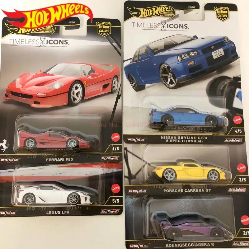 

Оригинальные в наличии Hot Wheels TIMELESS ICONS Культура автомобиля FPY86 1/64 Литой под давлением игрушечный автомобиль из сплава Коллекционирование хобби Модель автомобиля Рождественский подарок