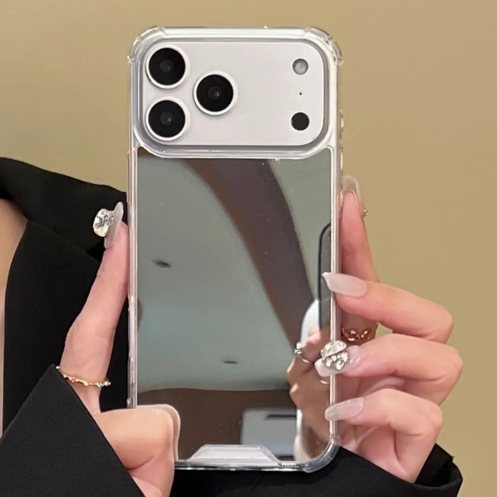 Acrylic Hard Mirror Phone Case For iPhone 17 16 15 Pro Max 14 Plus 13 12 11 Pro X XR XS Max 7 8 Plus