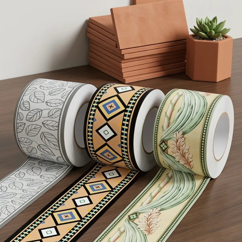 Fashion 5 Meter Wall Base Self Adhesive Thickened Wall Sticker Anti-collision Soft Decoration Strips Living Room