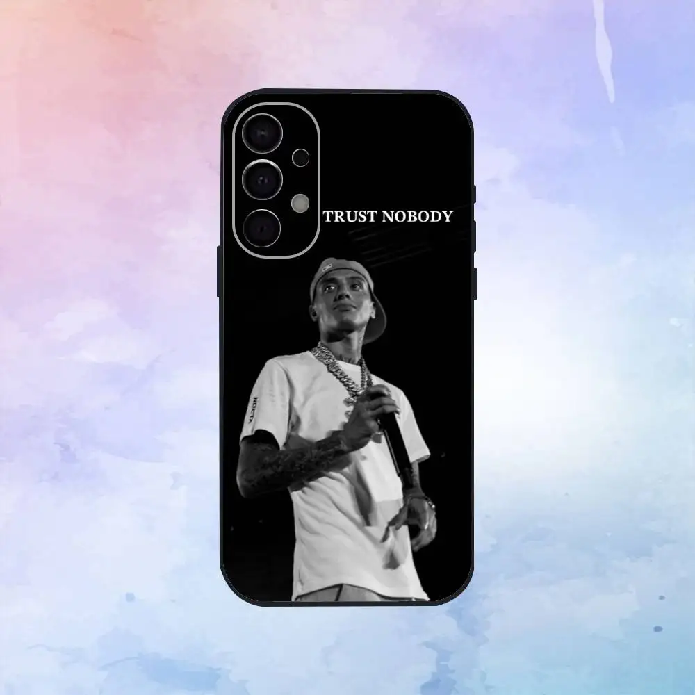 H-hot c-central c-cees rapper caso de telefone para samsung s25, s24, s21, s22, s23, s30, ultra, s20, plus, fe, lite, nota, 10.9,5g capa preta