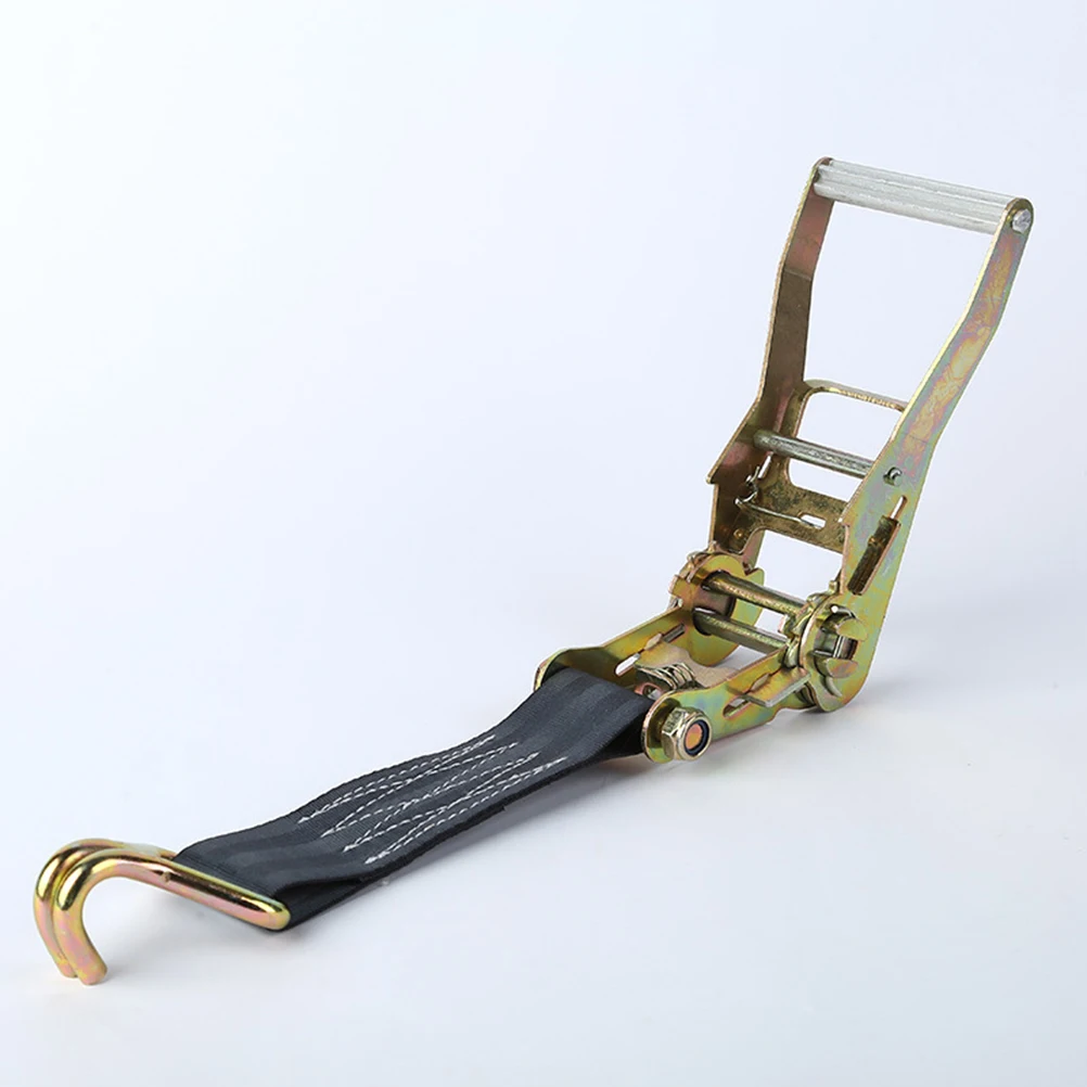 

Truck Tensioner Cargo Straps Ratchet Tie Down Hooks Strong Polyester Secure Motorcycle ATV Bicycle Vehicle Storage Durability