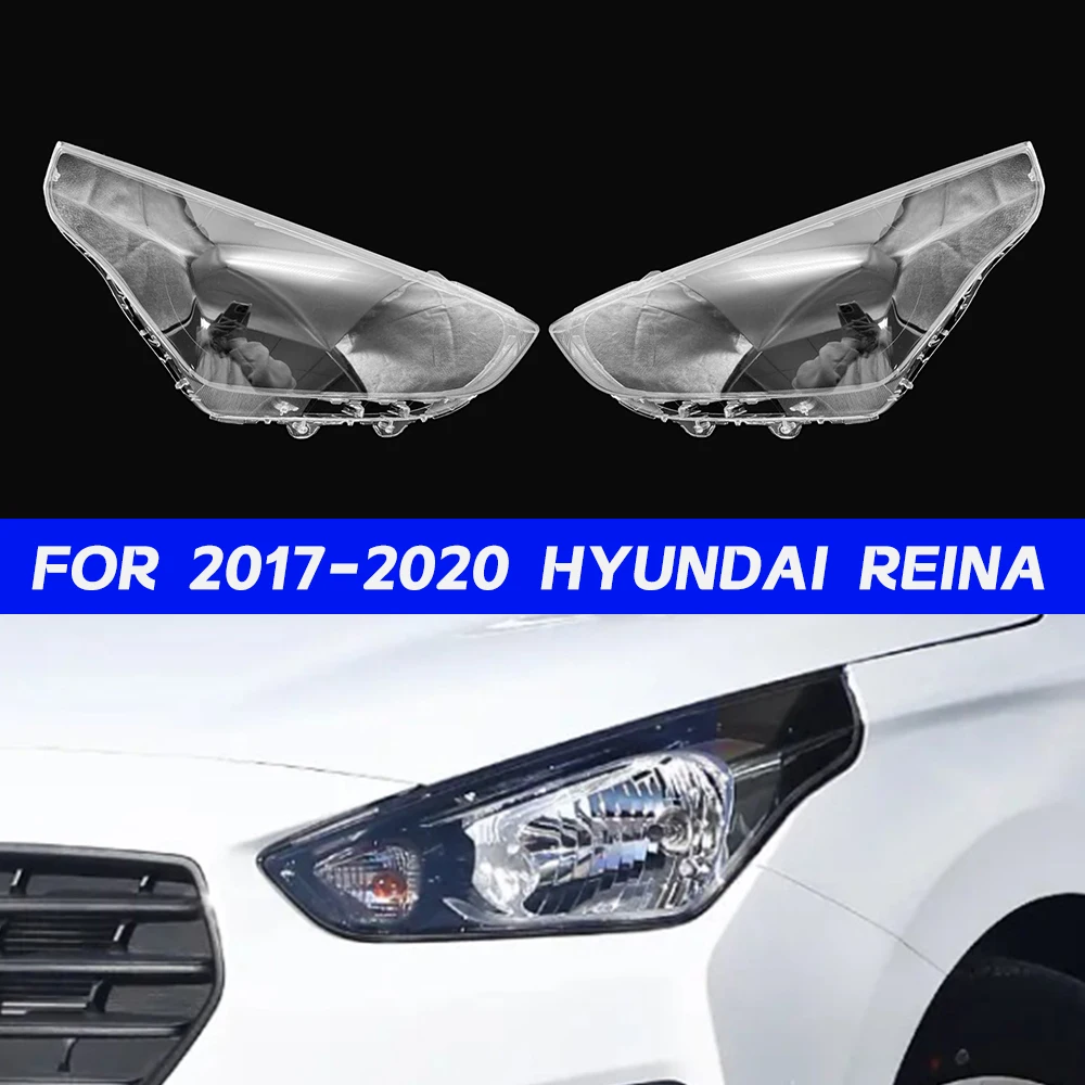 Hyundai Reina Headlight Cover For 2017 2018 2019 2020 Shade Headlamp Shell Transparent Lampshade Lens