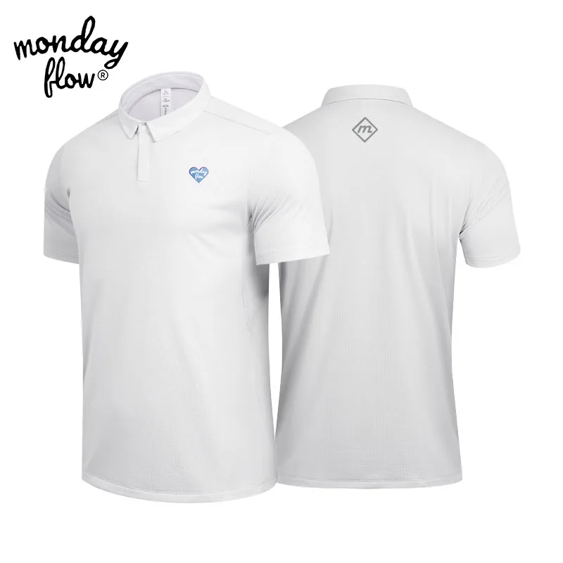 

Monday Flow Golf Shirt Men Moisture Absorption Quick Drying Sweat Wicking Golf Trainning T Shirts Wear Clothing T-shirt Sports