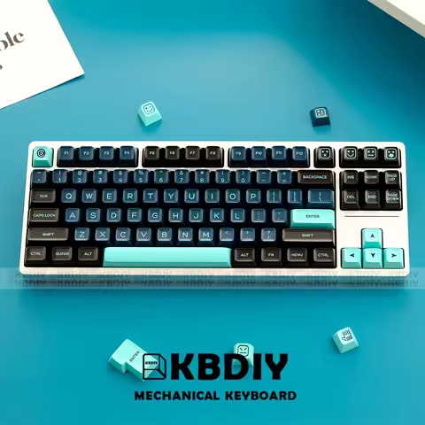 KBDiy GMK Monster Keycap PBT Double Shot Keycaps SA Profile Key Cap Set ISO Enter 7U Spacebar for Custom DIY Mechanical Keyboard