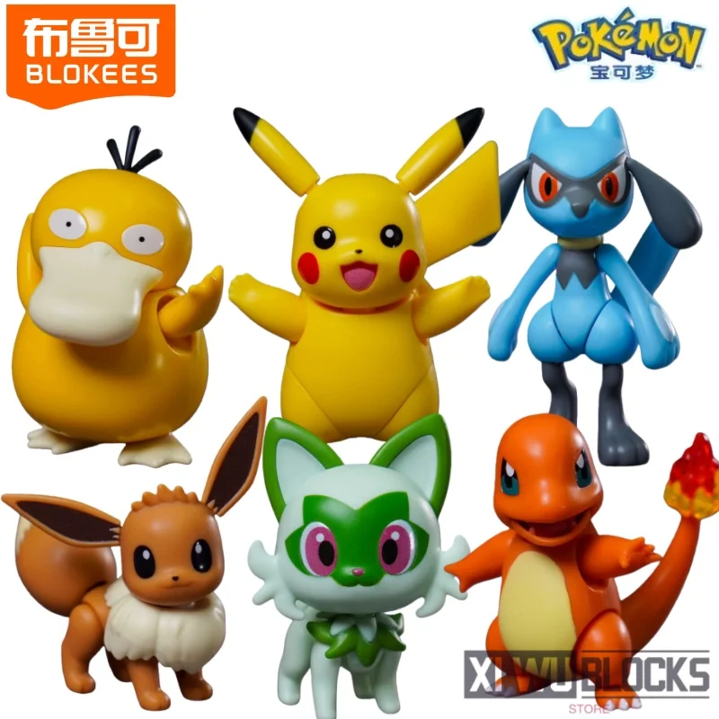 

BLOKEES Pokémon Building block assembly Charizard Ceruledge Meowscarada Greninja movable model ornament toy collection gift