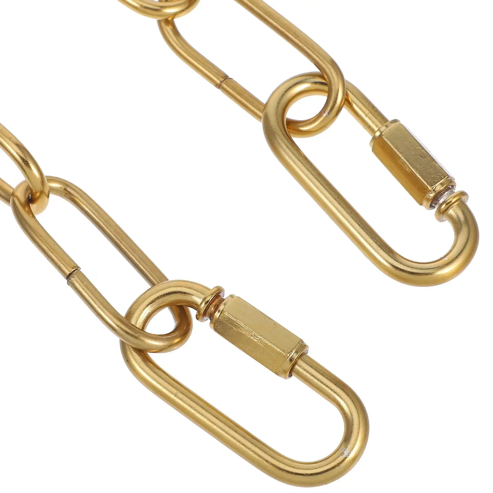 

1 Set Chandelier Hangings Extension Chain Industrial Lamp Iron Chain Pendant Light Fixture Chain with Locks for Lighting