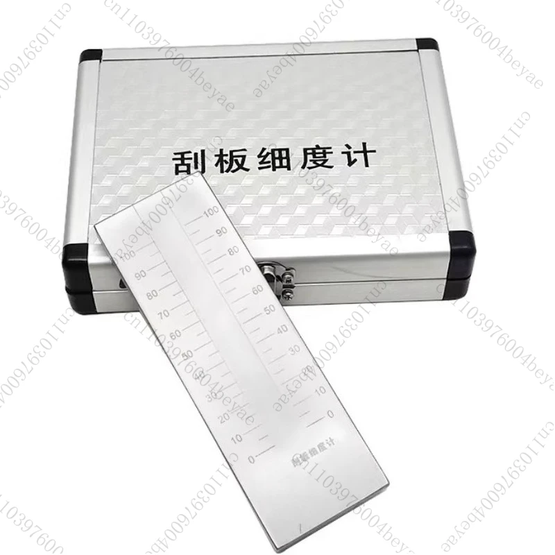 Stainless Steel Scraper Fineness Meter 0-25-50-100um Paint Particle Fineness Meter