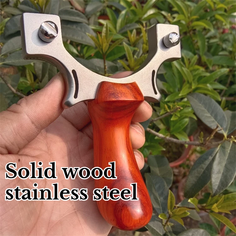 

NEW 90 Large Bow Door Stainless Steel Solid Wood Dragon Chasing Outdoor Rubber Flat Leather Gaming and Hunting Equipment