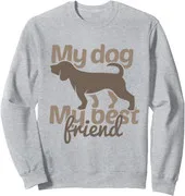 Polarshe My Dog My Best Friend Cute Animal Dog Lover Gift Unisex Crewneck Sweatshirt