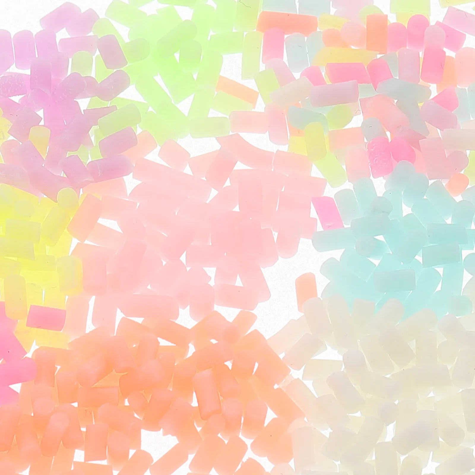 9 Bags Glow in The Dark Polymer Clay Sprinkles for Phone Cases DIY Crafts Jewelry Decor Fake Candy Sprinkles Faux Craft