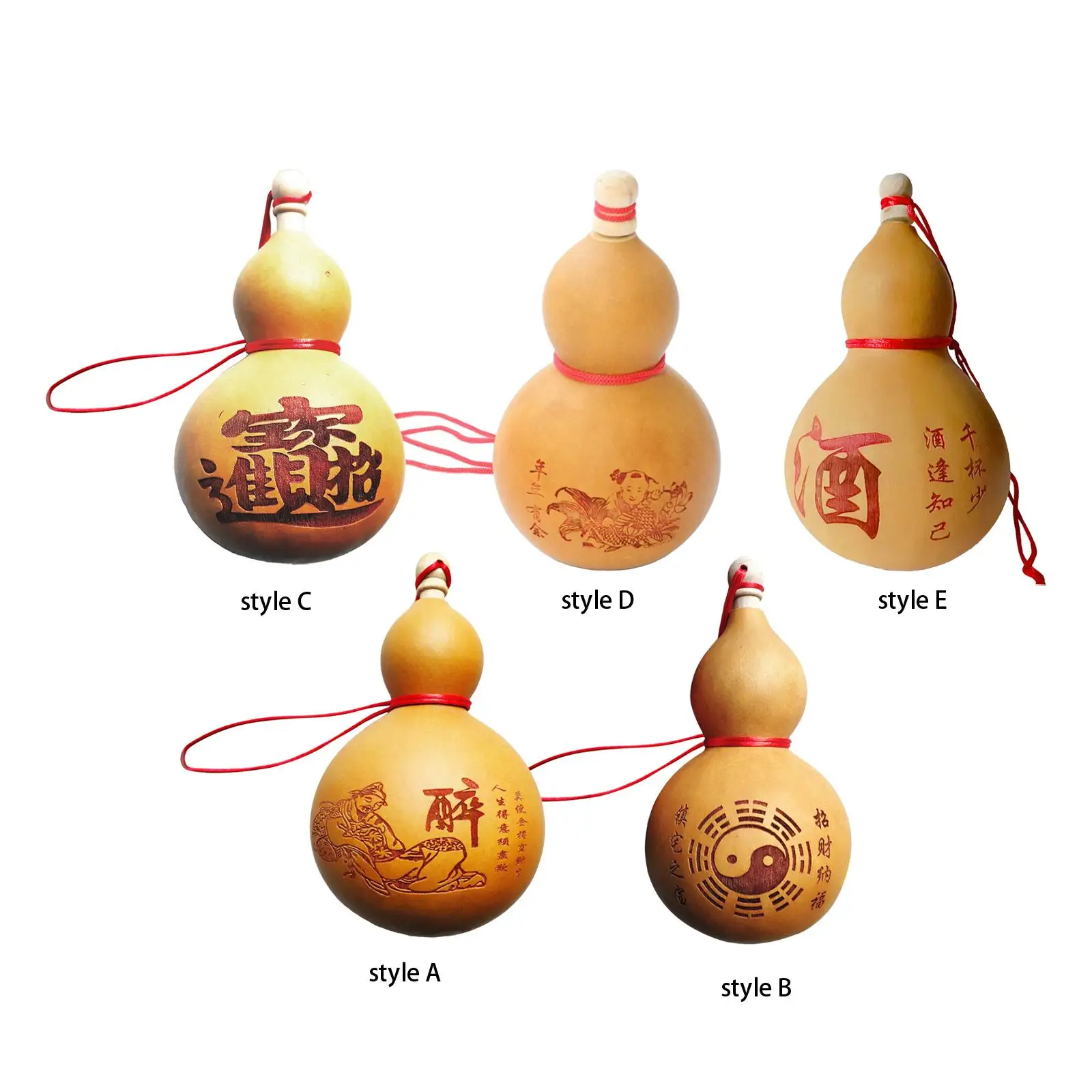 Flagon Gourd Craft Bottle Gourd Dried Gourd for Outdoor Housewarming Gifts