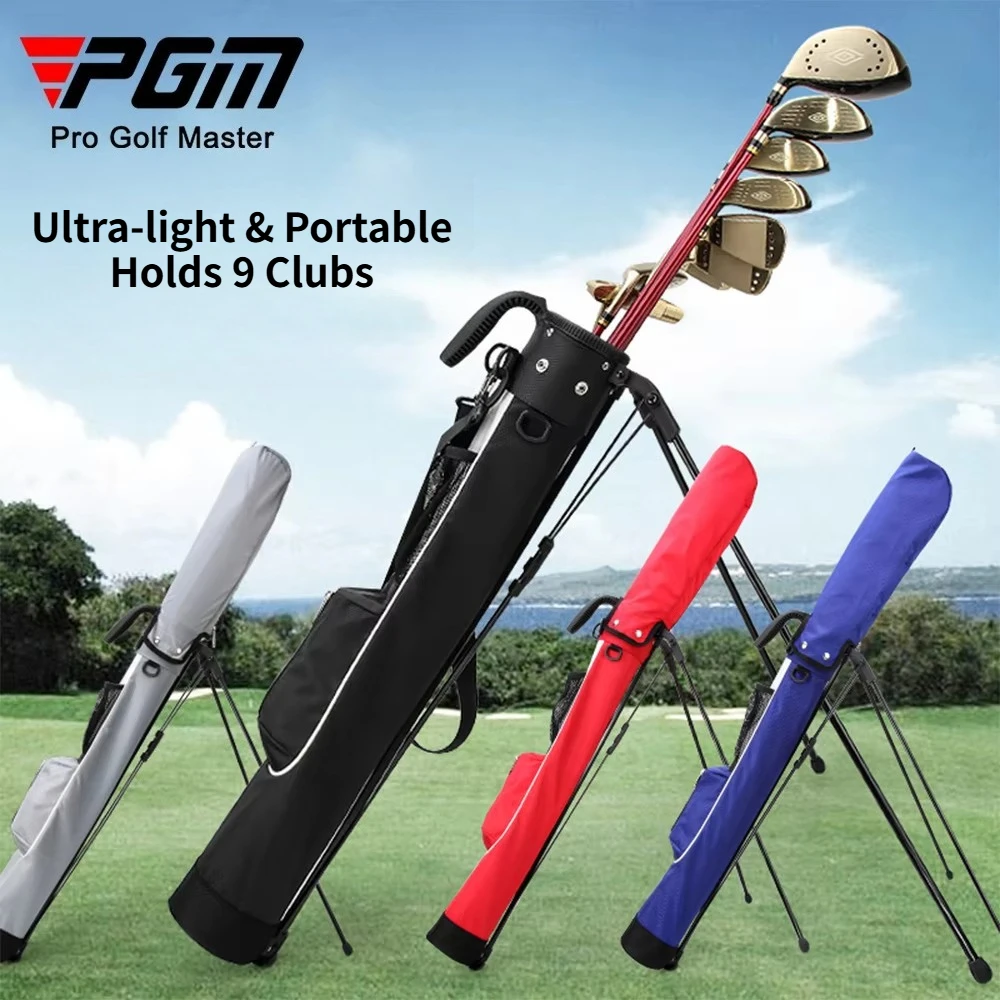 PGM Waterproof Ultra‑Light Large Capacity Golf Stand Bag,Portable Golf Gun Bag with Bracket Design for Outdoor Golf Course