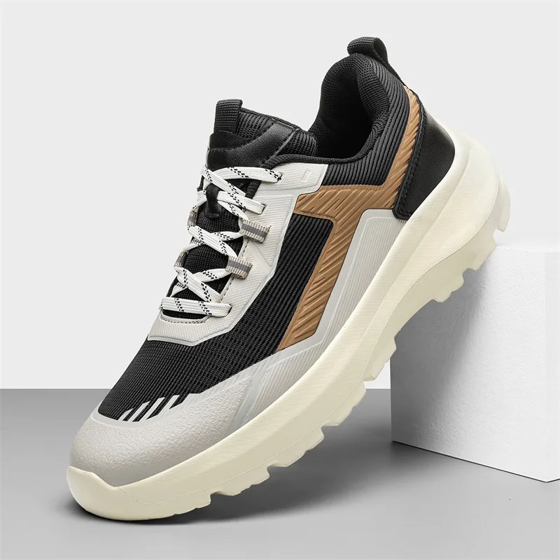 Mens casual shoes Breathable New style Best selling Thick sole Anti slip Durable Casual Waterproof  Damping Stable grip