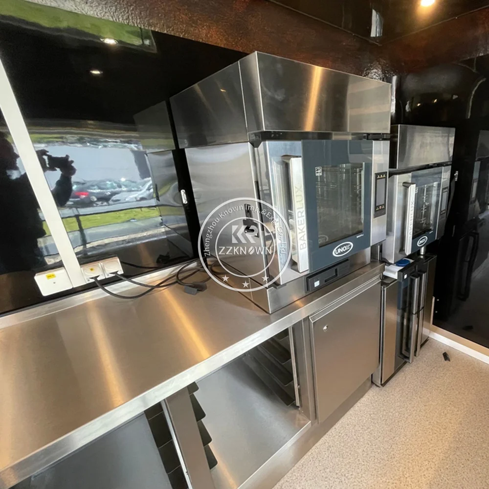 Cucina mobile per fast food Camion per alimenti Miami con cucina completa Pizza Waffle Mobile Food Trailer chiost per camion di cibo