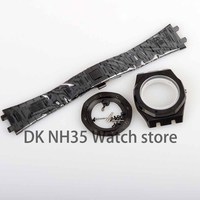 Black/Rose Gold 41mm NH35 Case for Royal Oak NH35 NH36 movement 31.8mm Dial Stainless steel Strap Sapphire Glass Waterproof 100m