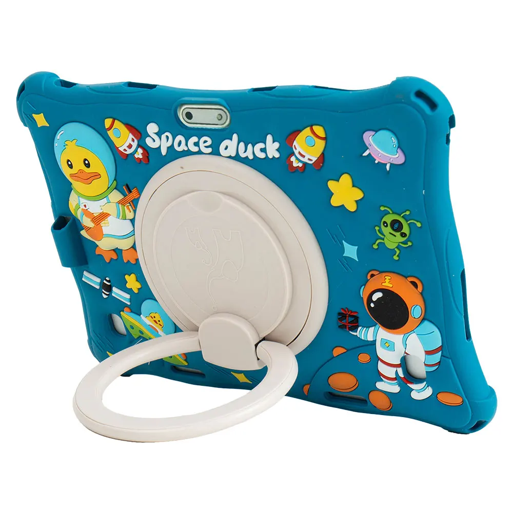BDF Kids 10,1 Zoll Tablet Android 11 PC 4 GB Ram 64 GB Rom 3G SIM-Kartensteckplatz Eingebaute Kinderprogrammsoftware WiFi Bluetooth – Detail 2