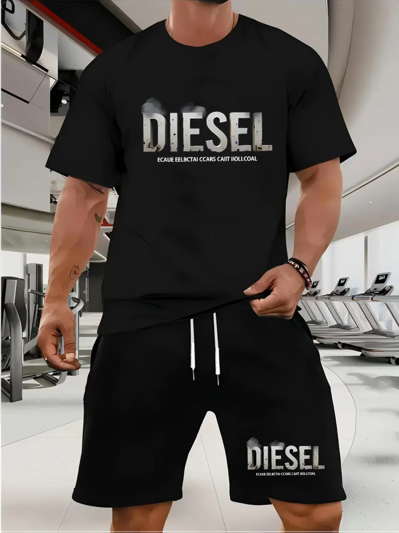 Two Piece Suits Men Designer Clothing Men Short Suits Summer Men Suits Men Sportswear Clothing Sportswear Fitness Sportswear image 6