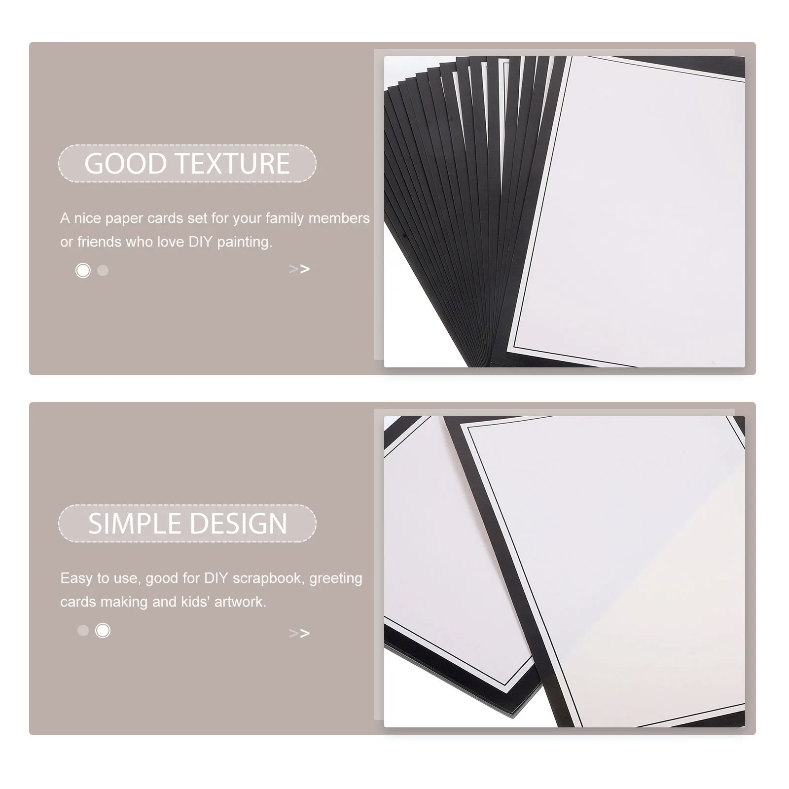 

20Pcs Art Painting Paper Thick Paper Sheets for DIY Scrapbooking Handmade Cards Drawing Practice Craft Activities