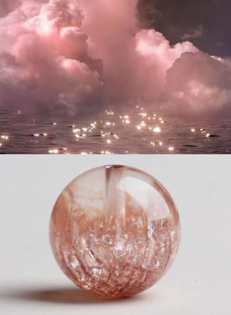 

Natural Pink Firework Super Seven Crystal Bead Ideal for DIY Charm Bracelet Necklace Symbol of Love, Harmony, Spiritual Energy