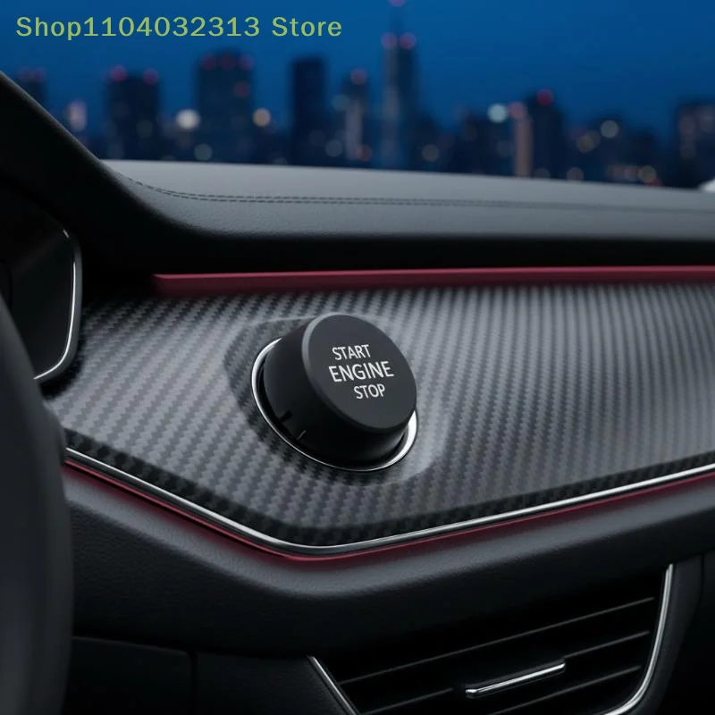 petiteCar Engine Start Stop Push Button Cover 3V0905217A Durable ABS Replacement for  Octavia 3 Superb 3Vaccessories