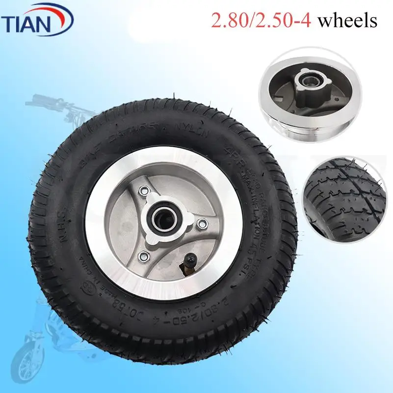 2.80 / 2.50-4 tire hub wheel 8 inch pneumatic suitable for electric scooter chair trolley
