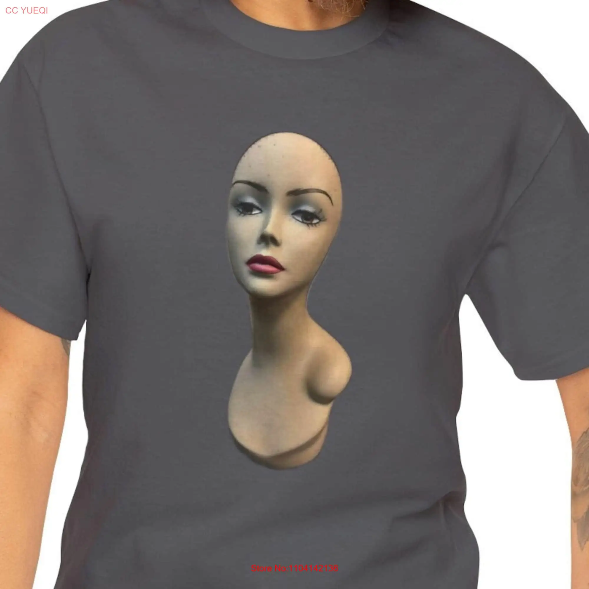 Woman Mannequin T Shirt Fashion Design Clothes Designer Heavy Cotton long or short sleeves