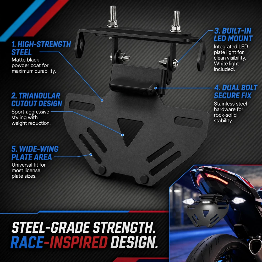 S 1000RR 1000R Motorcycle License Plate Holder Fender Eliminator Registration Bracket For BMW S1000RR S1000R M1000RR M1000R