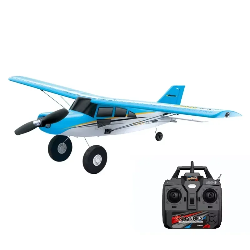 SJY-QIDI-560 Off Road Aircraft RC Model 4CH Small Remote Control Aircraft with Light Brushless Motor Assembly Starter Flying Toy