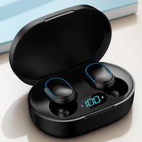 Wireless Bluetooth 5.0 Touch Digital Display Earphones TWS Noise Cancelling Stereo Sport Headset Binaural Call Headphones
