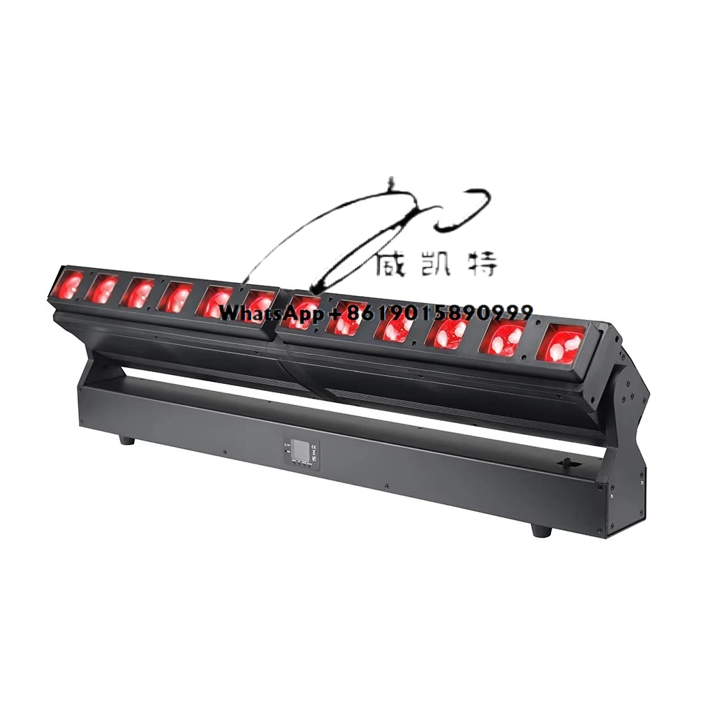 

New 12pcs 40w Rgbw DMX Bar Led Beam Moving Head Light Wash Zoom Bar Light LED Stage Light Pixel
