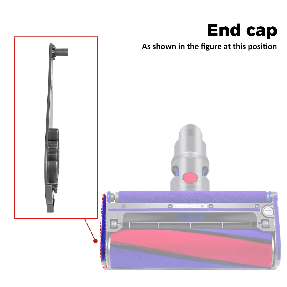 الأسطوانة فرشاة بار نهاية غطاء تغليف المرفقات ل دايسون V6 V7 V8 V10 V11 مكنسة كهربائية نهاية غطاء الجانب استبدال جزء