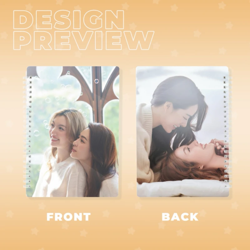 1PC Lingorm Kuang Lingling Photo Thai TV My Secret Drama Stills Double-sided Different Printing  A5 14×20CM Coil Notebooks