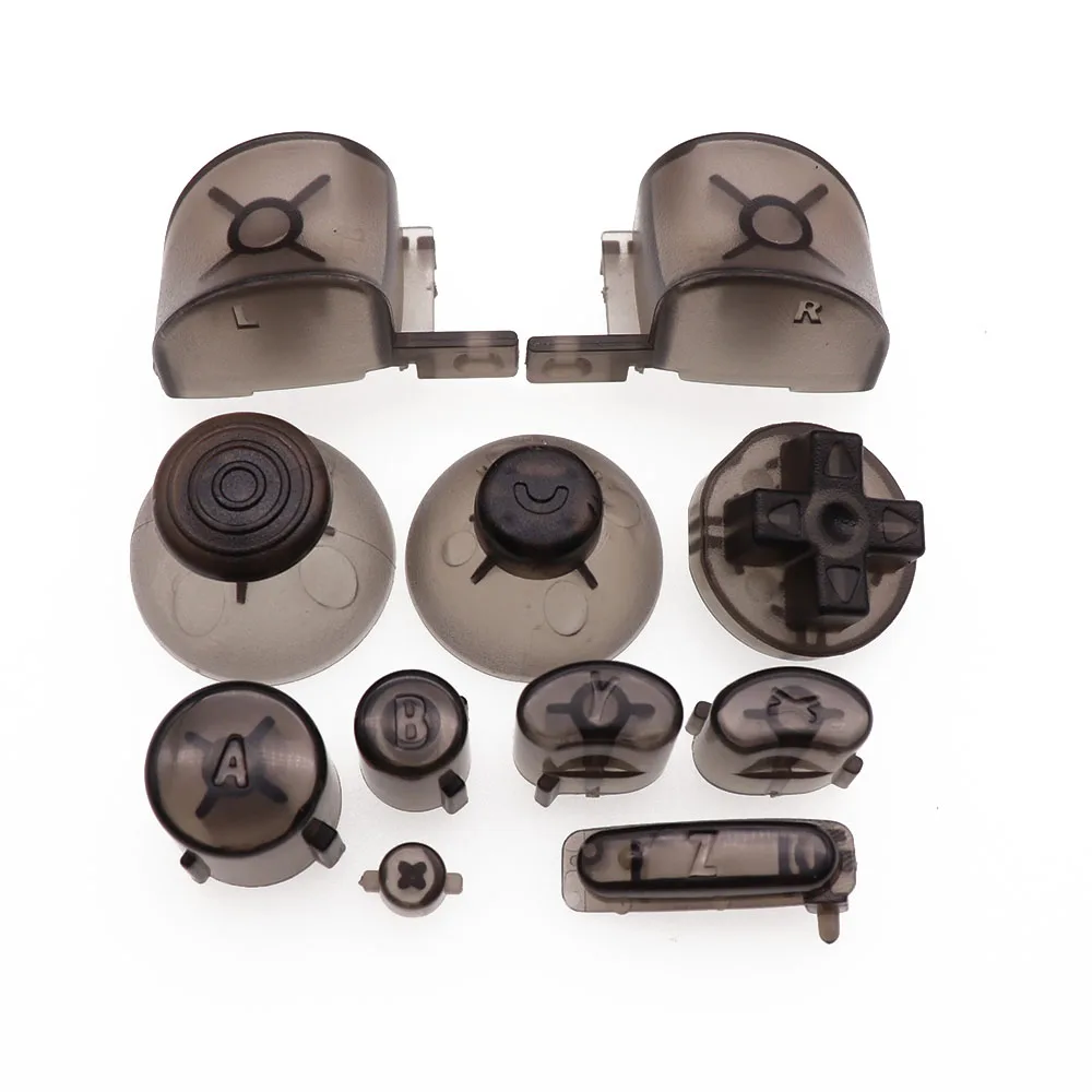 1 مجموعة 21 لون التناظرية عصا غطاء زر لوحات المفاتيح Y X A B Z أزرار ل نينتندو تحكم gamquibe-عصا التحكم المراقب المالي