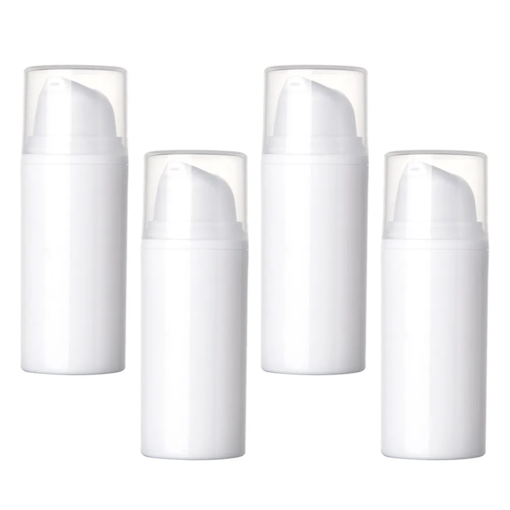 

4Pcs Vacuum Bottle Multipurpose Press-Type Sub Bottles Portable Lotion Dispenser for Cosmetics Shampoo Cream Refillable