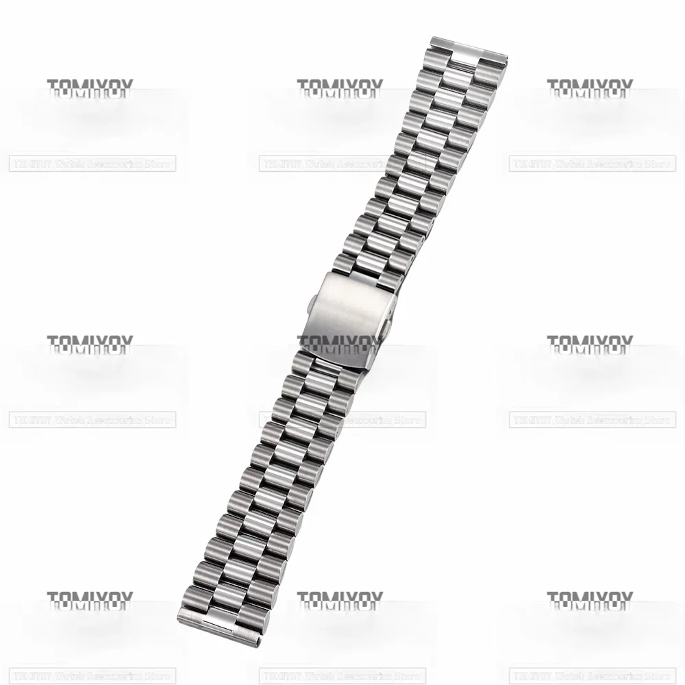 

18MM 20MM 22MM 316L stainless steel Flat End silver strap suitable for RLX SKX Watch