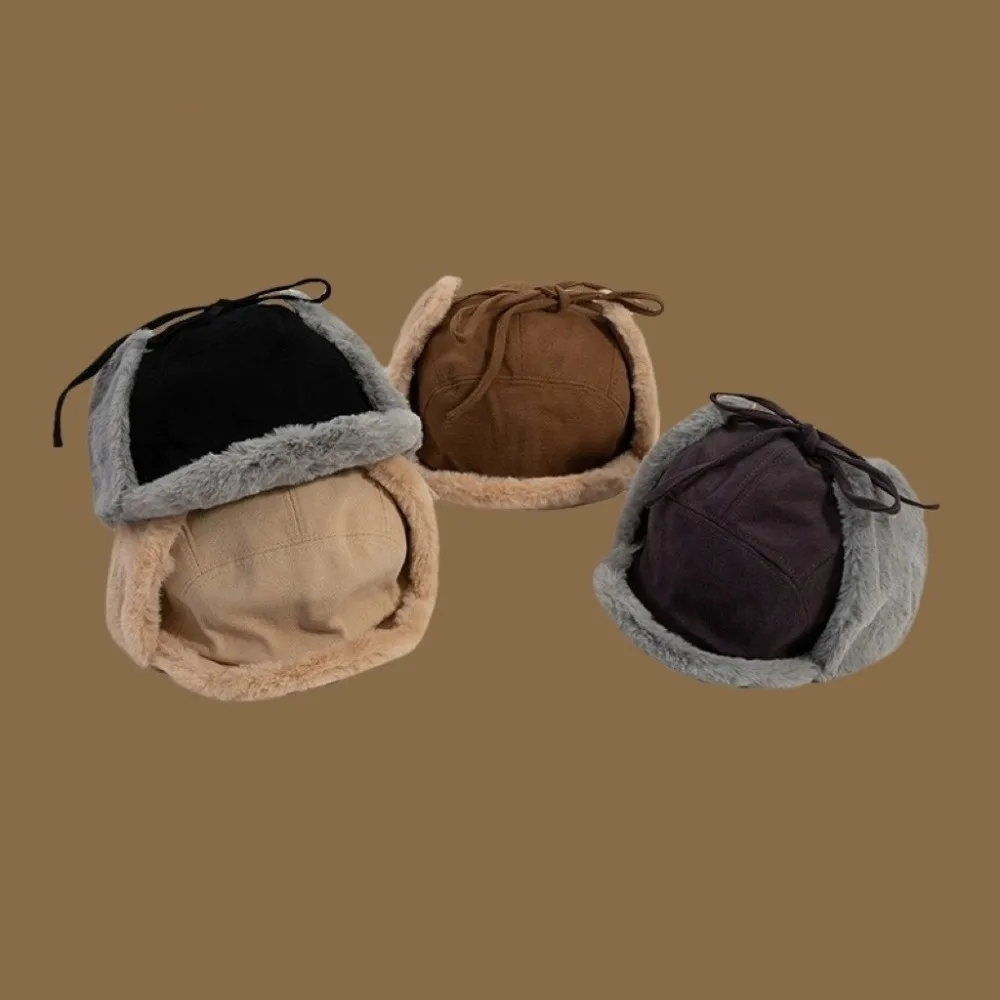 

Повседневная зимняя шапка из искусственного меха, толстая шапка из искусственного меха из овечьей шерсти, теплая русская шапка, зимний сезон для мужчин и женщин